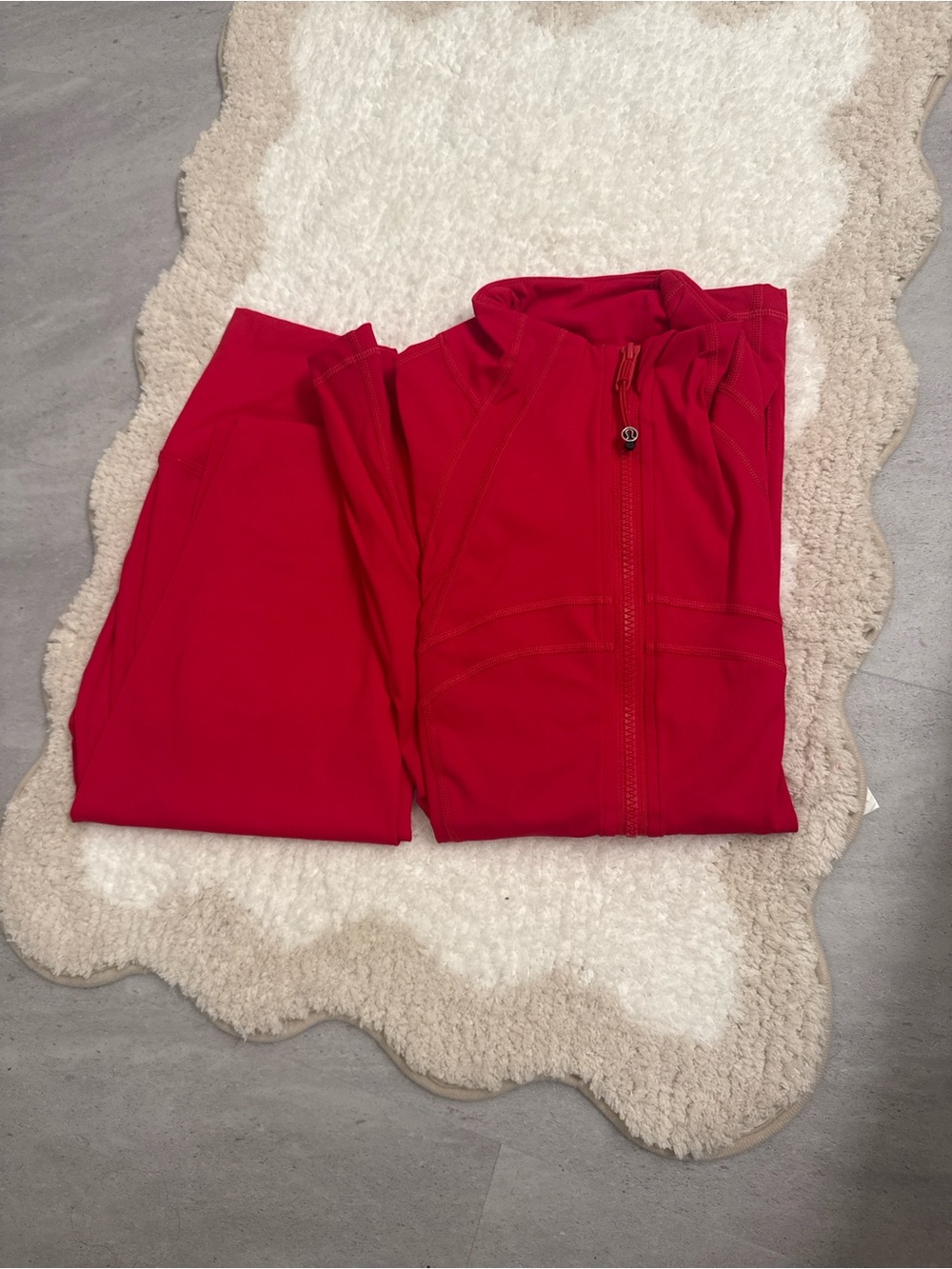 Red Women’s Zip-Front Jumpsuit